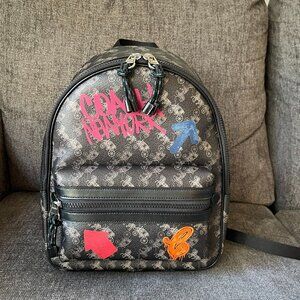 Coach Vale Medium Charlie Backpack Horse and Carriage Print 84225 NWT